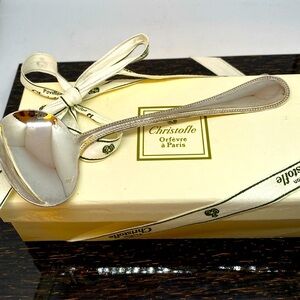 CHRISTOFLE FRANCE ALBI model Sauce Baby Porridge Spoon Silver Plate